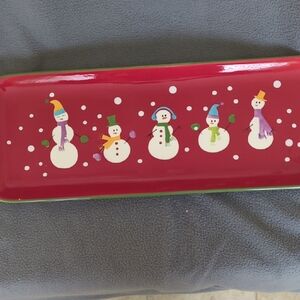 Pier One Ceramic Christmas Tray.